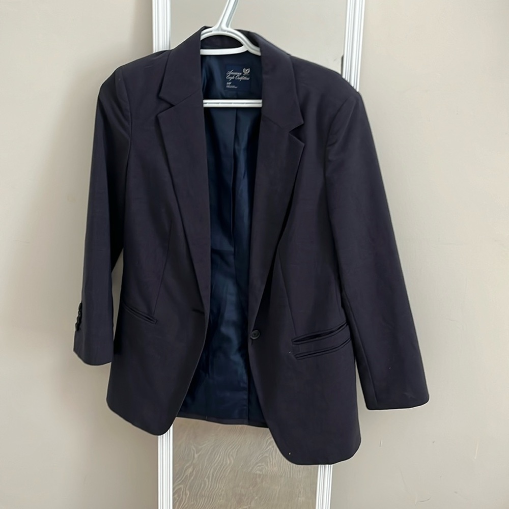 Navy blue women’s blazer